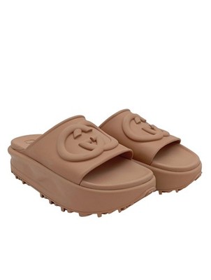 GUCCI Plateau-Sandalen Damen Sandalen Gr. DE 39 nude Casual-Look