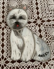 West Highland Terrier Westie Glass Suncatcher Angel Dog 6 Inch Cute Whimsical