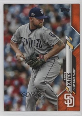 2020 Topps Wal-Mart Orange Border /99 Kirby Yates #25 b4d