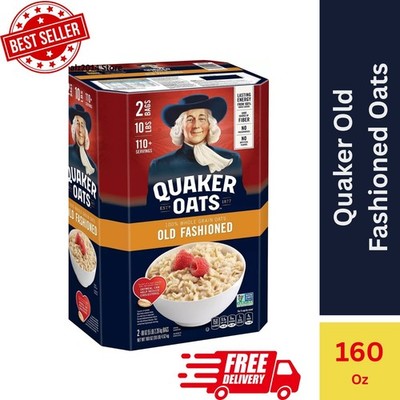 Quaker Old Fashioned Oats Oatmeal - Total 10 lbs - Non-GMO, FRESH!! FREE SHIP!!