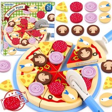 Beberolen Pizza Play Food Set Wood Toy