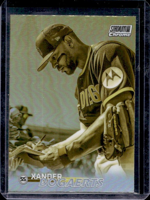 2023 Topps Stadium Club Xander Bogaerts Chrome Gold Minted #119 Padres