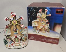 Gingerbread House Holiday Time VTG 2005 Indoor Animated Candy Mill Lighted House