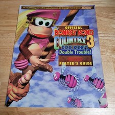 Official Donkey Kong Country 3 Dixie Kong's Double Trouble Player's Guide SNES