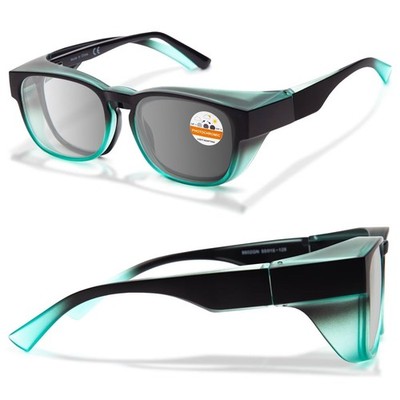 Photochromic Safety Glasses Over Eyeglasses for Men&- Fit Over Glasses with U...
