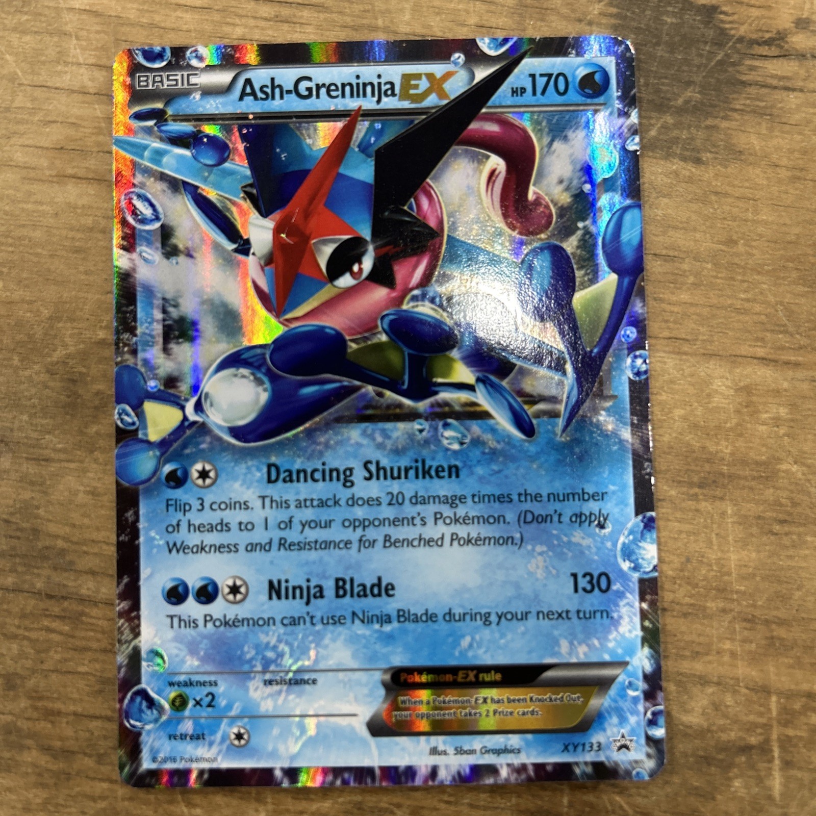 Pokemon TCG Ash-Greninja EX XY133 XY Holo