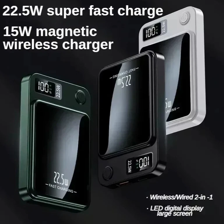 MagSafe Wireless Power Bank 10000mAh Portable Fast Charger for iPhone16 15 14 13 - Bild 2 von 4