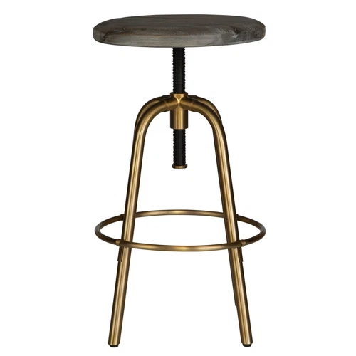 Uttermost Revolve Brass Counter Stool - Picture 4 of 6
