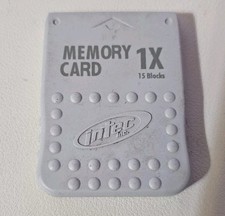 Intec PlayStation 1 PS-6100-A Memory Card 1x 15 Blocks Authentic Original