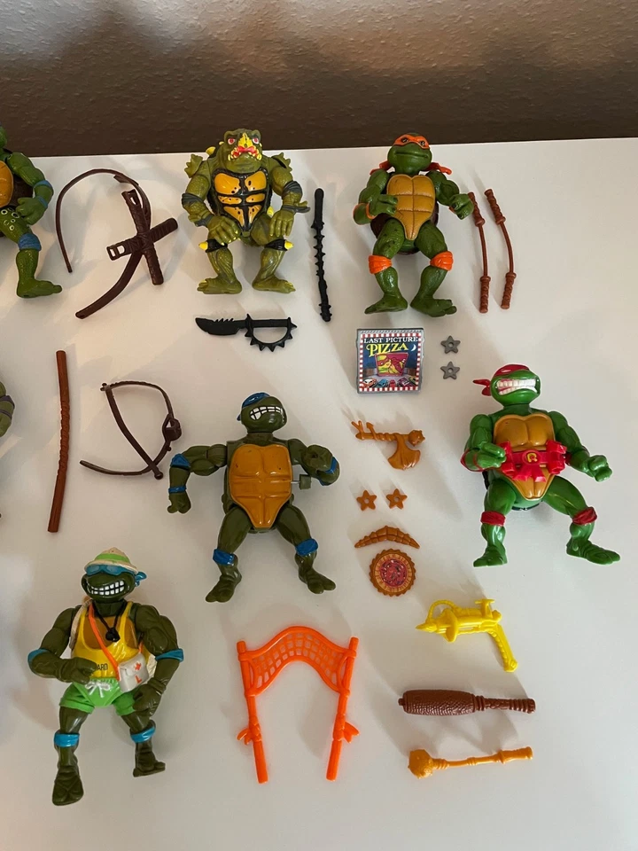 TMNT Figuren Sammlung Teenage Mutant Ninja Turtles Vintage Playmates Shell Top - Bild 2 von 4