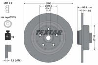 2X Textar Bremsscheibe 92159803 FüR Renault