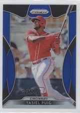 2019 Panini Prizm Tier III Blue Prizm Yasiel Puig #257 0ad