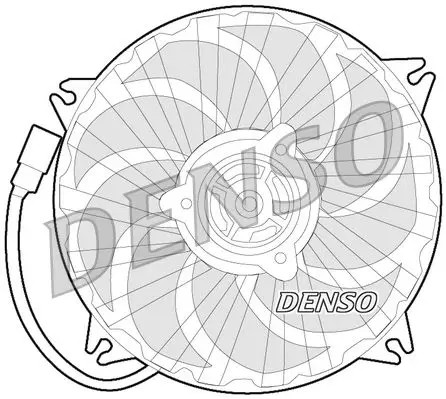 Kühlerventilator DER21017 DENSO für CITROËN FIAT PEUGEOT