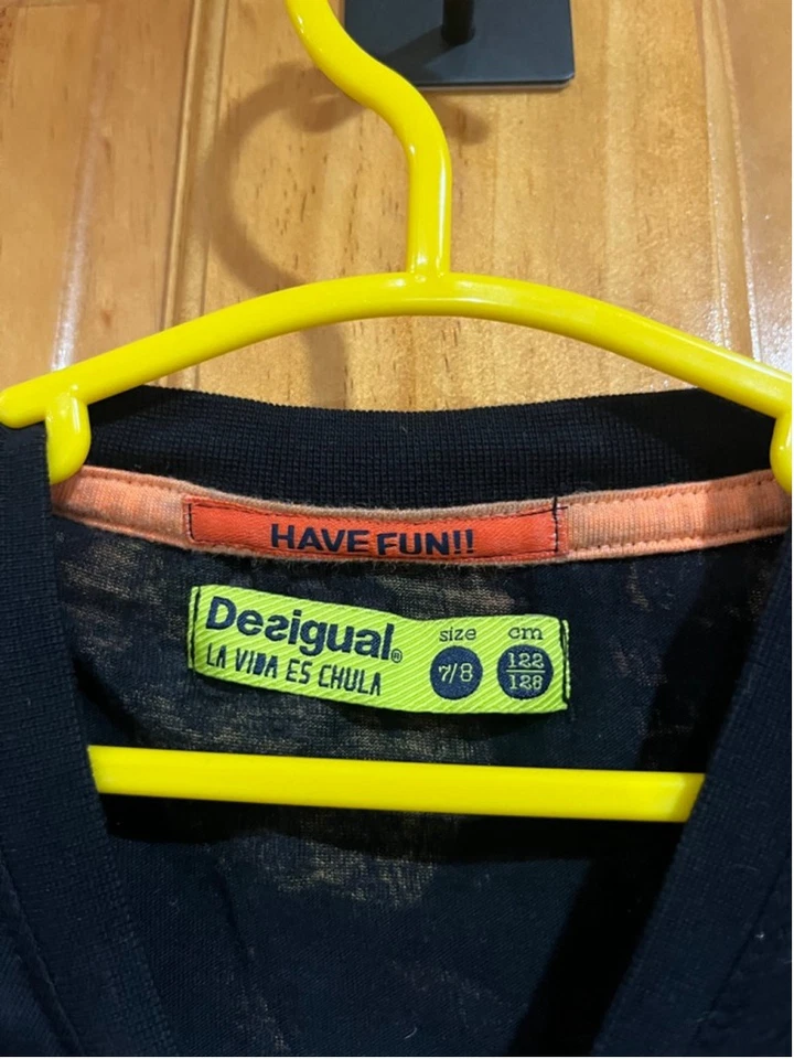 Desigual Kids Boys Long Sleeve Video Game Graphic T-Shirt Size 7/8 Retro Arcade - Image 4 of 4