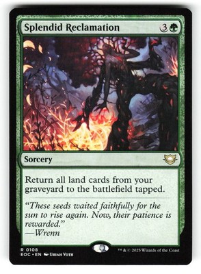 Splendid Reclamation #108 (NM) (Non-Foil) (R) (EOC) Magic MTG