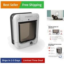 Microchip Activated Cat Flap, For Cats and Small Dogs, Easy Installation in U...