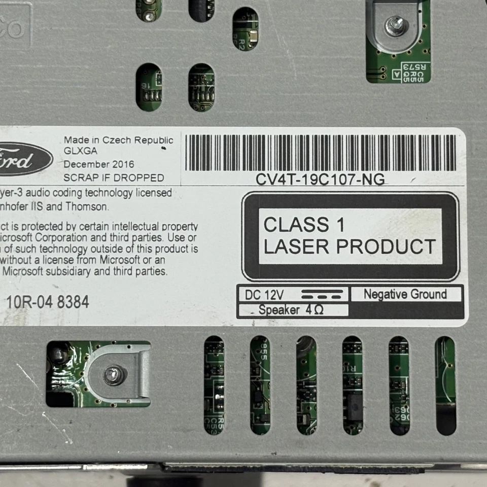 Radio CV4T-19C107-NG Ford Kuga MK2 Sat Nav CD Radio Kopf Sync Einheit 2016-2019 - Bild 4 von 4