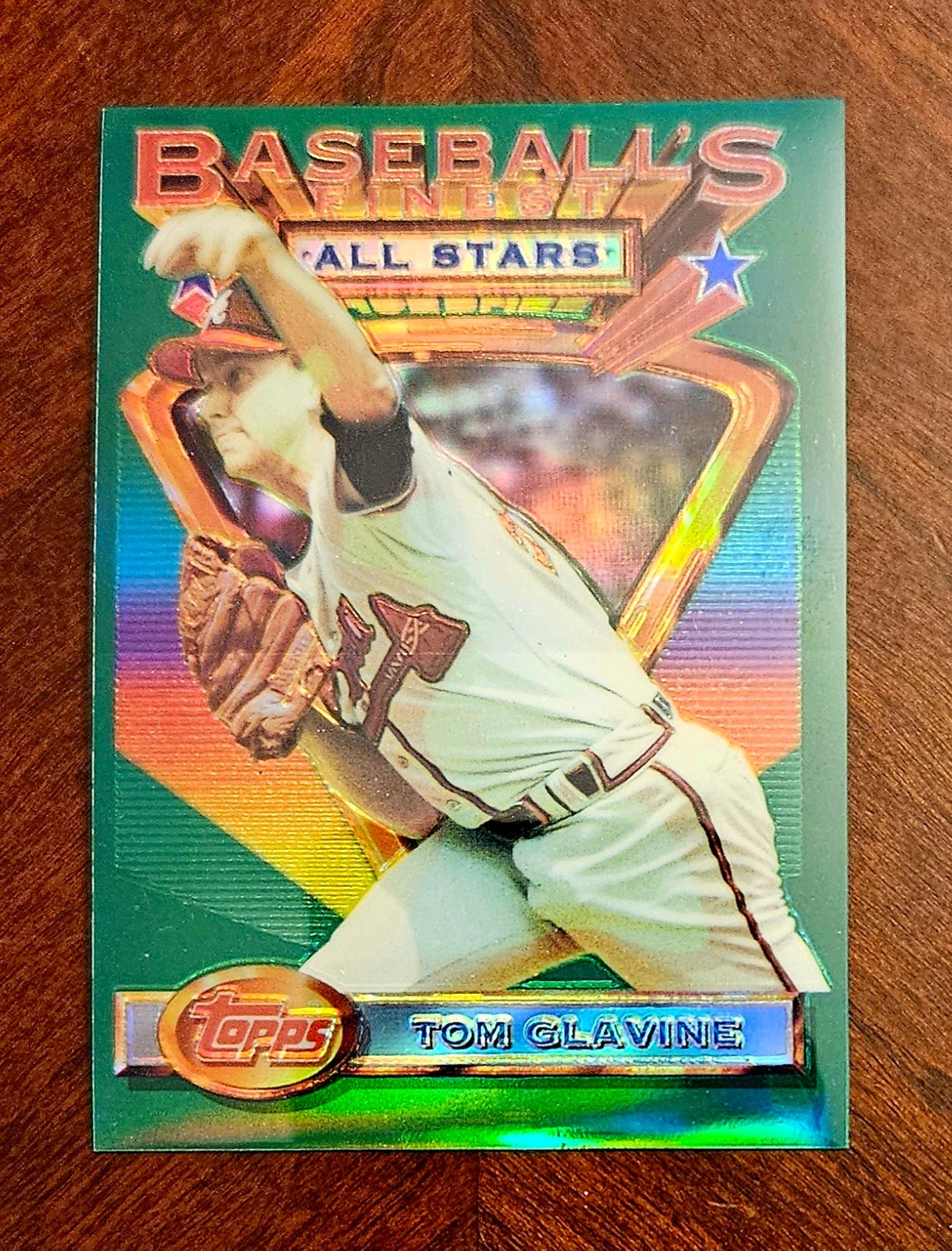 1993 Topps Finest REFRACTOR #87 Tom Glavine - HOF