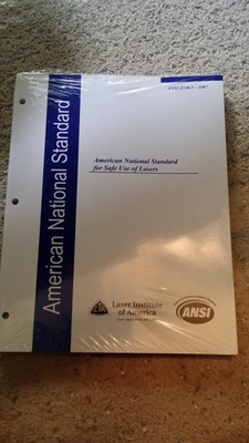 #ad American National Standard for Safe Use of Lasers: ANSI Z136.1 2000 ANSI L... $90.19
