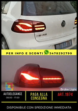 FARI POSTERIORI ADATTI PER VW GOLF 6 VI 2008-2012 FULL LED OLED