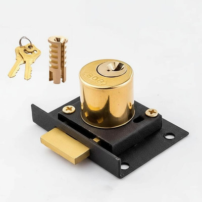Drawer Lock, protected Cabinet Lock, Zinc Alloy, Easy Installation, Office