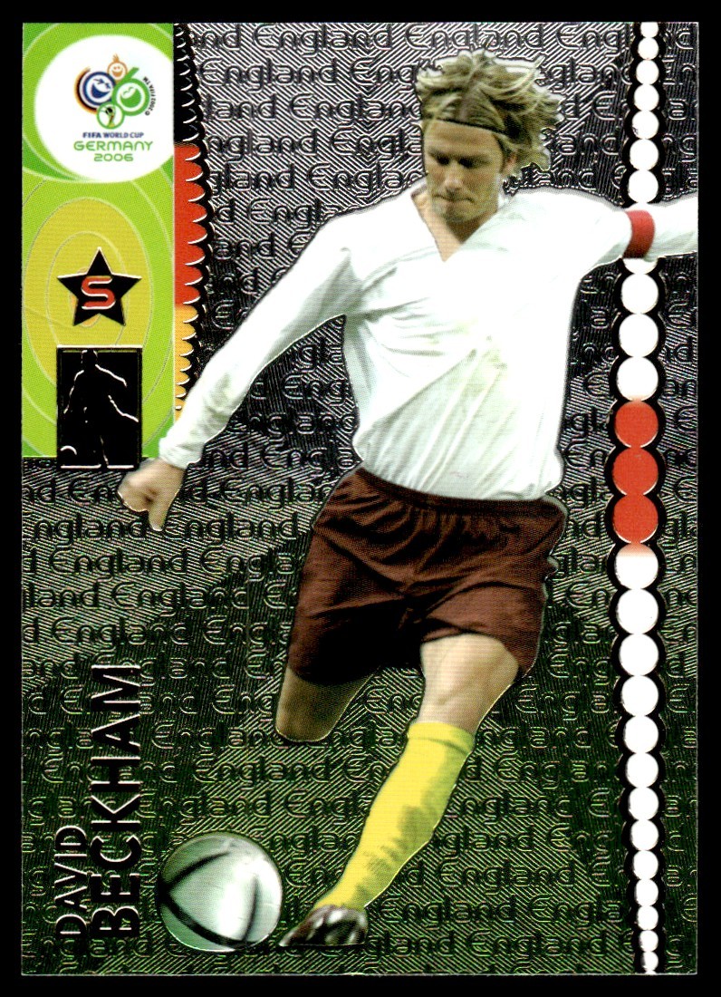 2006 Panini World Cup Germany Foil Short Print David Beckham England #93