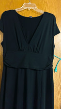 ANRABESS Women s XL Black Solid V-Neck Short Sleeve One-Piece Jumpsuit