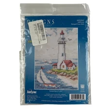 Janlynn Designs for the Needle Lighthouse Stamped Cross Stitch Kit #023-0267