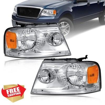 Fullux Headlights 2004-2008 Ford F150 2006-2008 Lincoln Mark LT Pair
