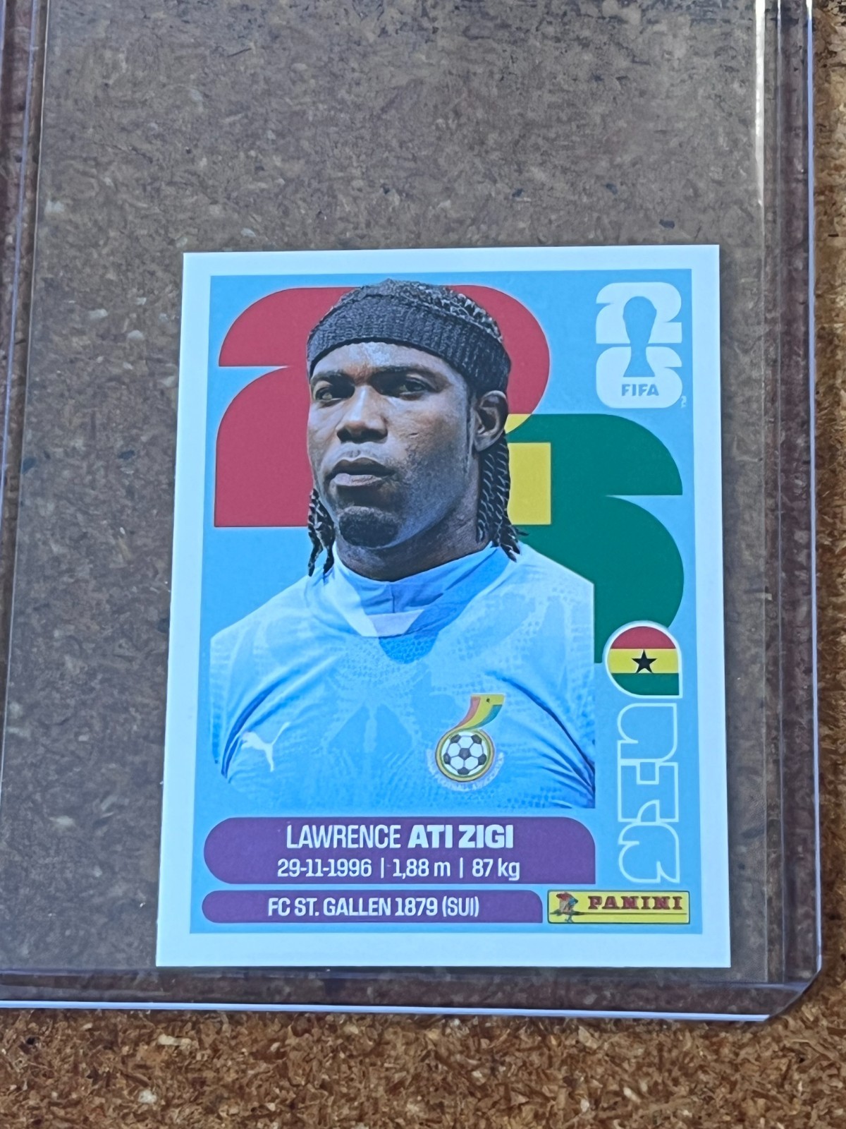 2026 Panini FIFA World Cup Soccer Sticker US Edition # GHA 2 Lawrence Ati zigi