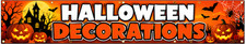 3ft x 8ft Halloween Decorations Vinyl Banner- New-Free Shipping