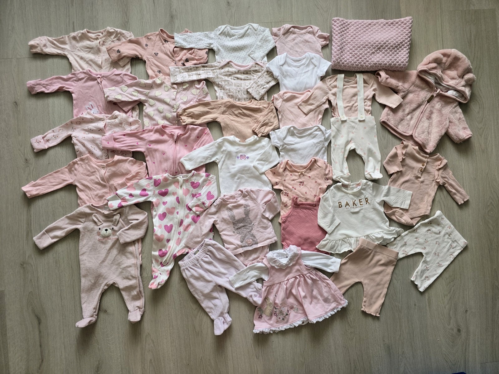 CONJUNTO CONJUNTO PAQUETE ROPA BEBÉ NIÑA PEQUEÑO BEBÉ RECIÉN NACIDO PRIMERA TALLA HASTA 1 MES