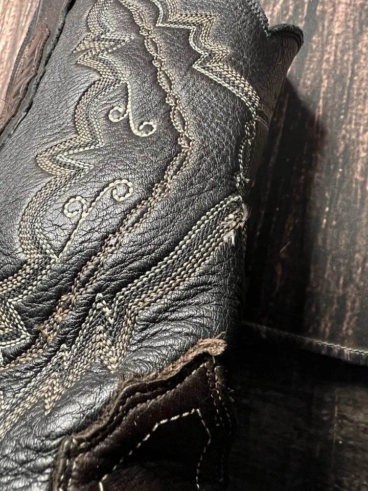 Hermosas botas vaqueras occidentales de cuero marrón Lucchese 2000 talla 9 B para mujer Foto 3 de 4