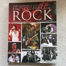 The Definitive Illustrated Encyclopedia of Rock Hardcover  Vintage Music Book 