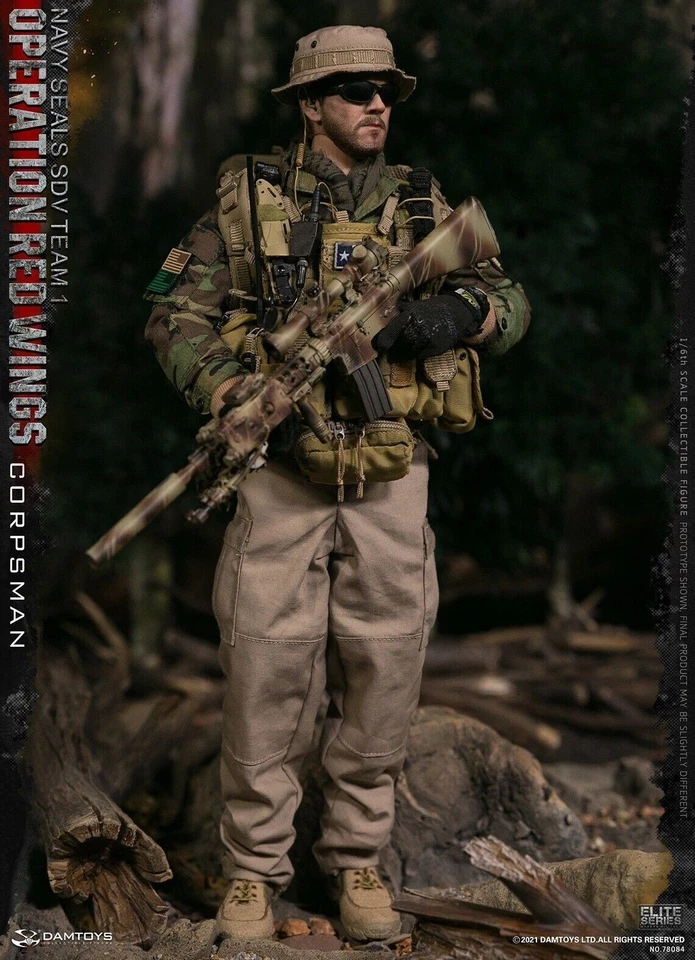 DAMTOYS 78084 NAVY SEALS SDV TEAM Corpsman Operation Red Wings 1/6 Action Figure - Image 3 of 4
