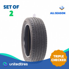 Set Of 2 Used 21555r18 Continental Contiprocontact 94h - 7.532