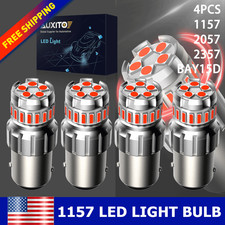 10x 1157 Bay15d 13-smd Led Tail Brake Stop Turn Signal Parking Light Bulbs White