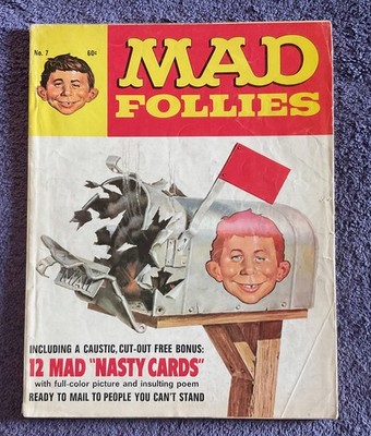 Mad Magazine 1969 7th Annual Collection Of ''Mad Follies'' with 'Nasty Cards'