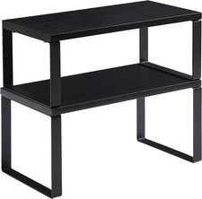 Cabinet Shelf Organizer, Countertop Shelves Set of 2, Kitchen Spice Racks, Stack