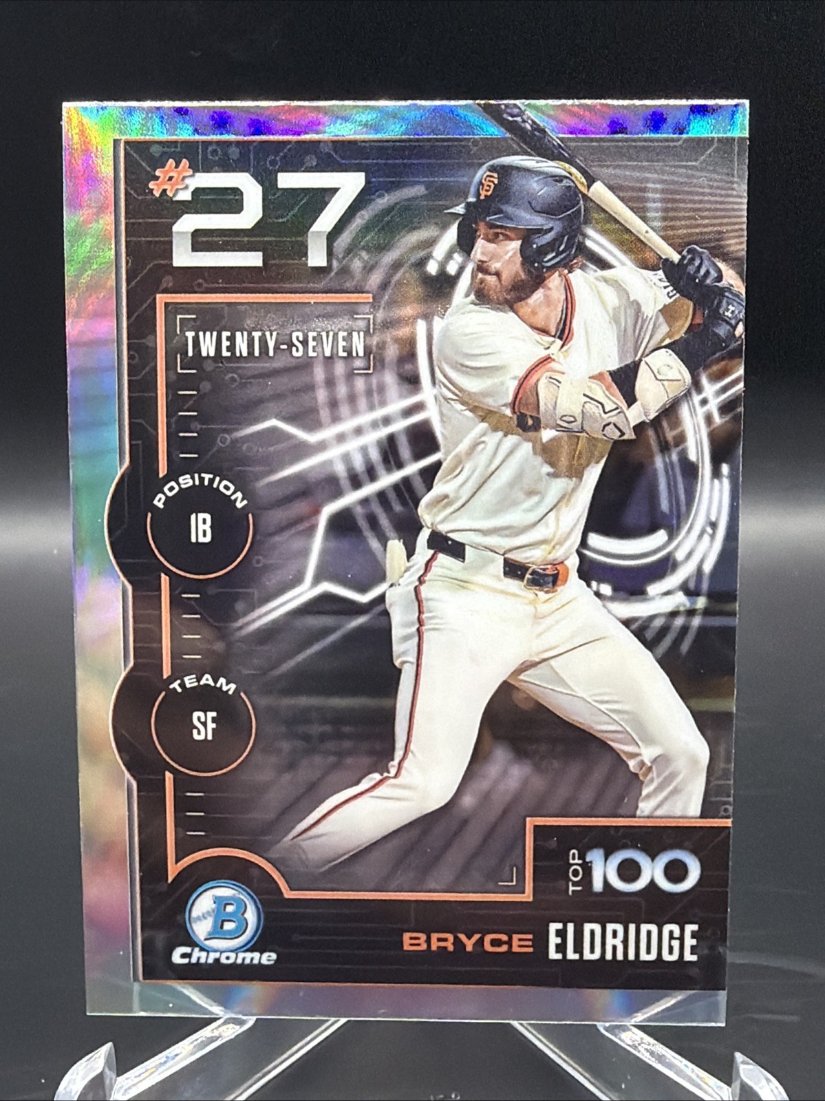 2025 Bowman - Bowman Scouts Top 100 Chrome Bryce Eldridge #BTP-27 (RC)