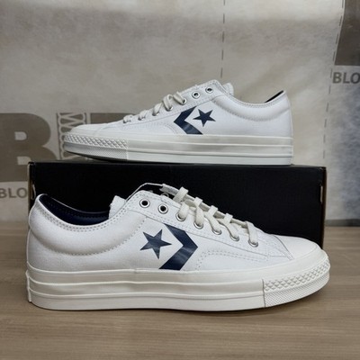Brand New Converse Star Player 76 Low Vintage White Navy - A08539C