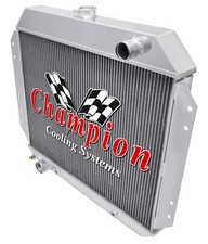 3 Row Racing Champion Radiator For 1966 - 1977 Ford F-250 V8 Engine Cc444b