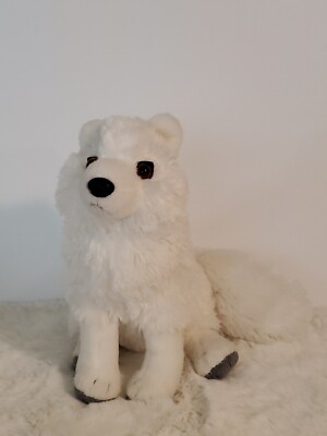 Wild Republic 12” Artic Fox Wolf Plush Soft White Stuffed Animal