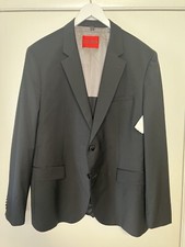 445 Hugo Boss Men's Modern-Fit Super Flex Blazer Jacket Black Sz 46R