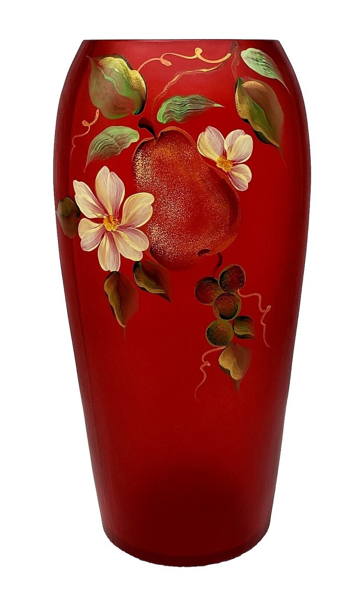 希少 アンティーク ビンテージ 赤 レッドカラーガラス大皿 Glass Red