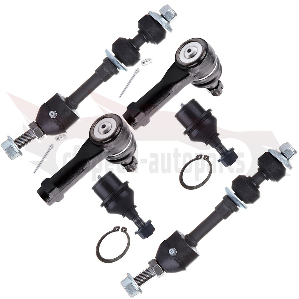 6pc Front Suspension Kit for 2005-2008 Ford F-150 - Ball Joints, Tie Rods, Sway Bar Links