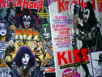 2 x ROCK HARD HEFTE mit Titelstory KISS GENE SIMMONS RAR