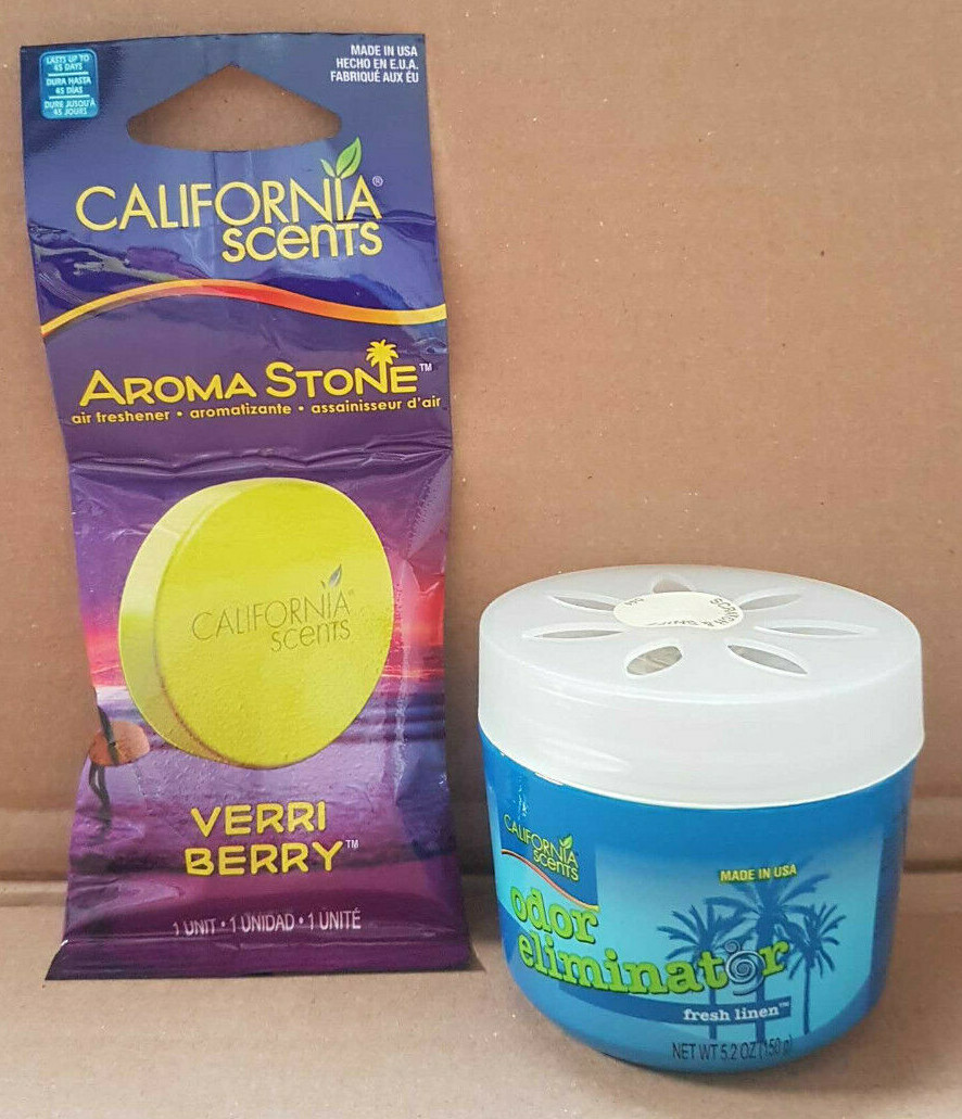 California Scents Odor Eliminator Fresh Linen Air Freshener & Verri