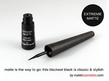 MAKKI extreme matt wasserdichte fl&uuml;ssige Liquid Eyeliner schwarz langanhaltend