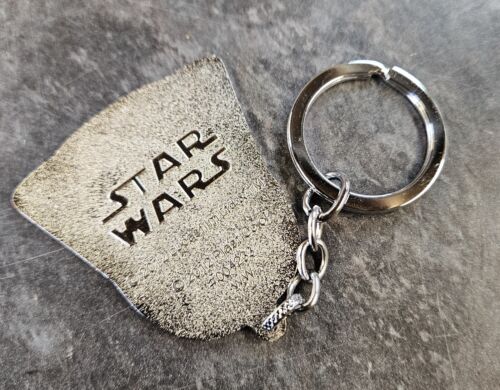 Star Wars Darth Vader Schlüsselring schwarz silber Emaille UK Verkäufer kostenlose P&P - Bild 3 von 4